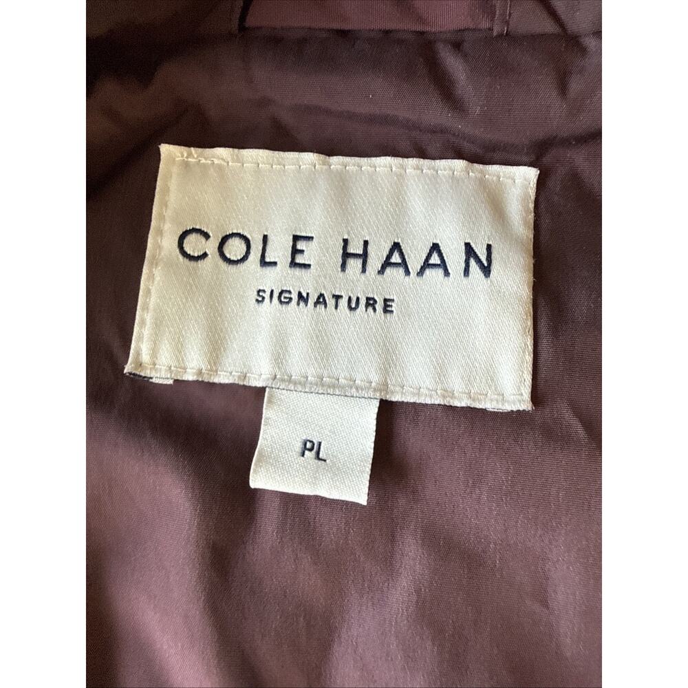 Cole Haan Signature Rain Jacket Womens Petite L Maroon Packable Lightweight EC - Picture 4 of 8